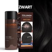 FOLUMEN Haarvezels (28 g) - Haarverdikker / Haarpoeder voor Fijn en Dunner Wordend Haar - Direct Dik en Vol Haar - 8 Kleuren voor Mannen en Vrouwen - ZWART - CADEAUTIP*