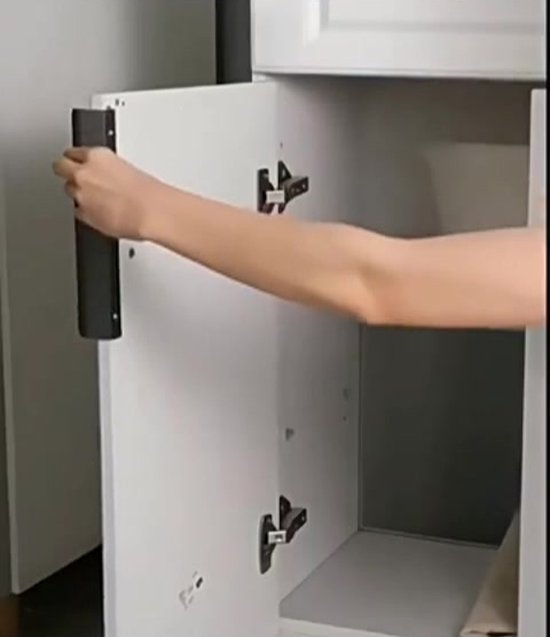 2-pack aluminium verborgen keukenkastgrepen midden verborgen lade trekt, vingerrand pull aluminium kast hardware handvat onzichtbare deurknop voor kledingkast (lengte 200 mm, grijs