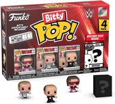Funko Bitty Pop! WWE - Bret « Hit Man » Hart, Shawn Michaels, « Mean » Gene Okerlund et Mystery Bitty série 01