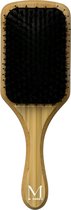 MOONIE'S® bamboe paddle haarborstel - Bamboe - Acetaat - Dubbele borstelharen - Houtlook