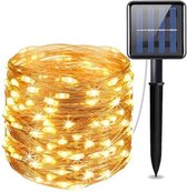 Cleana Solar Tuinverlichting - LED Lichtsnoer Buiten - Buitenverlichting Lichtslinger - Fairy Lights - Lichtslinger - 22 Meter - Op Zonneenergie