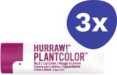 Hurraw Lippenstift PLANTCOLOR N03 (3x 4,8gr)