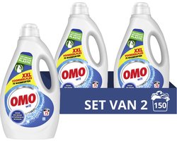 OMO - Vloeibaar Wasmiddel Wit 75 Wasbeurten - 2 x 3750 ml - Voordeelverpakking