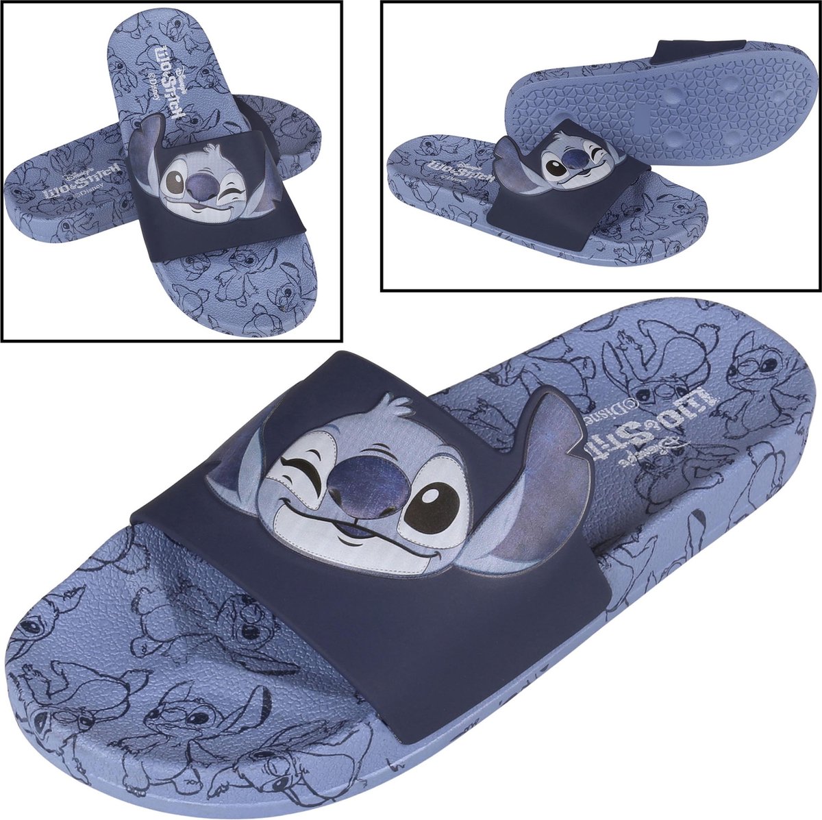 Stitch Disney Dames blauwe rubberen slippers bol