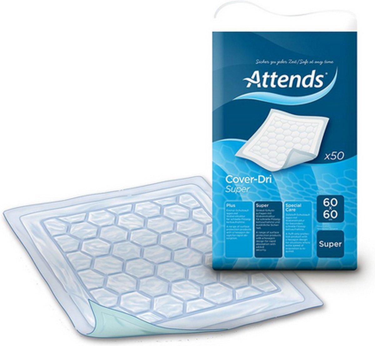 Attends Cover-Dri Super 60 x 60 cm - 8 pakken van 50 stuks
