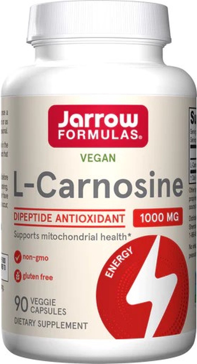 Goedkoopste Carnosine 90 capsules - dipeptide alanine-histidine, verjongt op celniveau | Jarrow Formulas