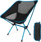 Opvouwbare campingstoel, ultralicht, strandstoel met draagtas, opvouwbare visstoel voor wandelen, barbecue en strand