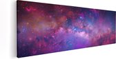 Artaza Peinture sur toile Cette image est d'un espace avec des étoiles et des nébuleuses - 120x40 - Décoration murale - Photo sur toile - Impression sur toile