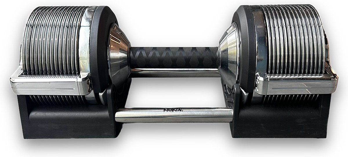 KRAKEN Verstelbare Dumbbell 32 KG | Halterset Verstelbaar in Gewicht | Adjustable Fitness Dumbbell | Krachttraining Trainingshalter 20KG | Tactical Dumbbell | Maximum Efficiency | ideaal voor Thuis- en Gym Training | PREMIUM model met 1 KG stappen! – foto 2