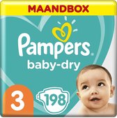 PAMPERS Baby-Dry 198 st. N°3 (6-10 KG)