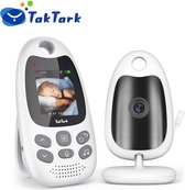 TakTark - Babyfoon - Bewakingscamera voor pasgeborenen - Camera babyfoon - Temperatuur - Draadloos - Nachtzicht - Signaalbereik 300 meter