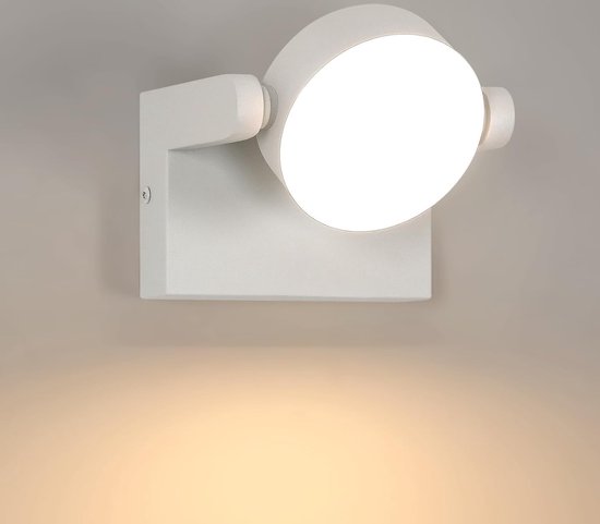 Delaveek-Wandlamp voor buiten -Wit - Rond -Roteerbaar -20W -Warm wit 3000K