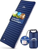 Opblaasbare slaapmat met isolatie 12 cm dik voor beste slaapcomfort - ideaal voor kamperen en roadtrips