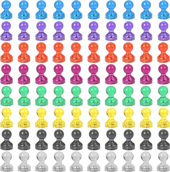 Lot De 20 Cadres Photo Magnétiques 7,6 Cm Colorés - Mini Cadres Pour Réfrigérateur, Bureau Et Décoration DIY Multicolore