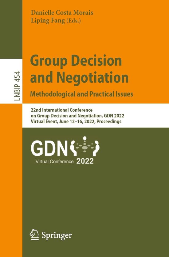 Computer Science (R0) - Group Decision and Negotiation: Meth ... - cover