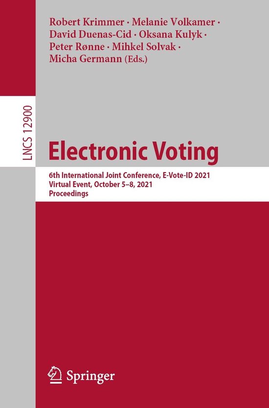 Springer Nature Proceedings Computer Science - Electronic Vo ... - cover