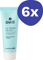 Avril Crème de Nuit (Peaux Normales) (6x 50ml)