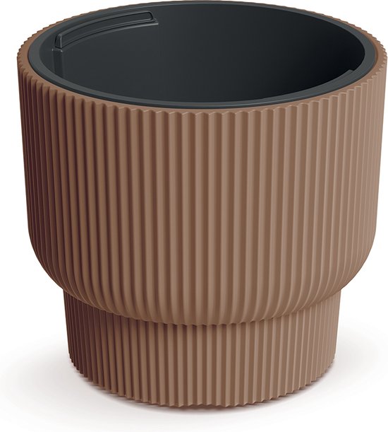 Runder Blumentopf 28,2 L Von Prosperplast - Cremefarben, 39,1x33 Cm, Im SPLOFY-Design