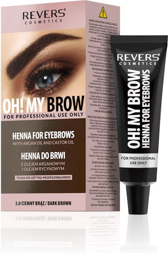 REVERS® Eyebrow Henna Pro Colours Dark Brown