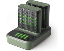 GP ReCyko M451D - snelle batterijlader AA/AAA + oplaadbare batterijen 8xAA 2600mAh + docking station