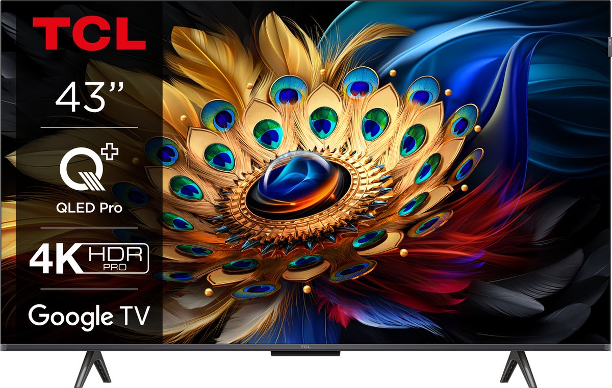 TCL 43C61B - 43 inch - 4K QLED - 2024 - TCL - €296,51
