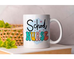 Mok School nurse - NurseLife - Gift - Cadeau - NurseHeroes - Nursing - NurseStrong - Verpleegkundige - Zorgverlener - Zuster - Ziekenverzorgende