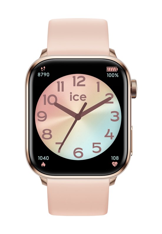 Ice Watch Ice Smart 2.0 - Rose Gold - Nude 022538 Horloge - Siliconen - Crème - Ø 40 mm