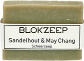 Blokzeep Natuurlijke Scheerzeep Sandelhout & May Chang 100 gr