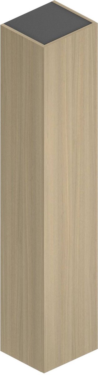 Saqu Alba Badkamerkast - 34.9x30.2x175 cm - Naturel Eiken - Kolomkast Badkamer Hoog - Opbergkast