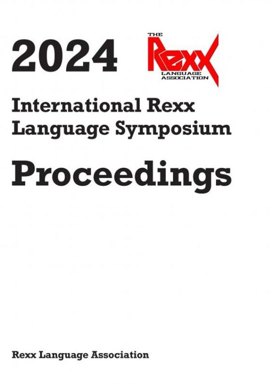 2024 International Rexx Language Symposium Proceedings - cover