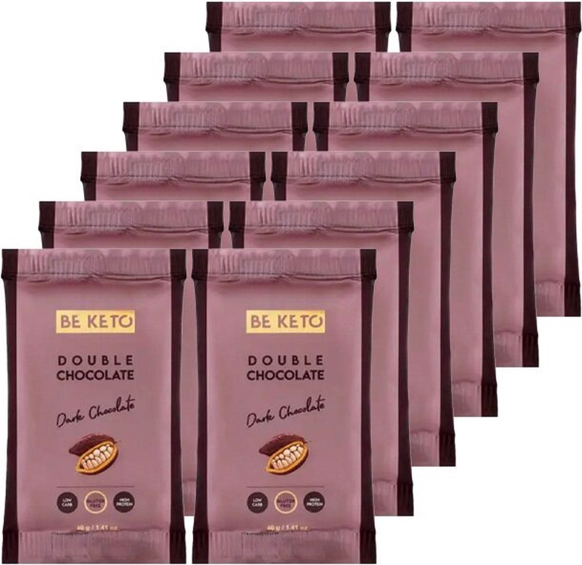 Goedkoopste Be Keto | Keto Bar | Double Chocolate | 12 stuks | 12 x 40 gram