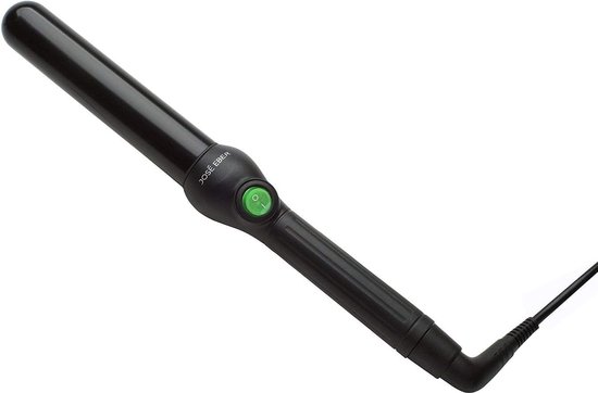 José Eber Cliploze Krultang 32mm – Ionische Technologie – Keramische Staaf – Glanzende, Pluisvrije Krullen – Inclusief Hittebestendige Handschoen – Zwart