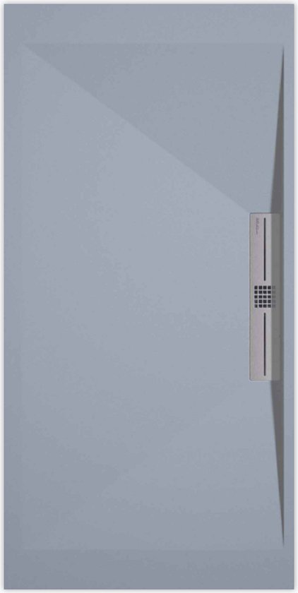 Receveur de douche Sanifun Stone Side Gris Lisse 1100 x 800 S