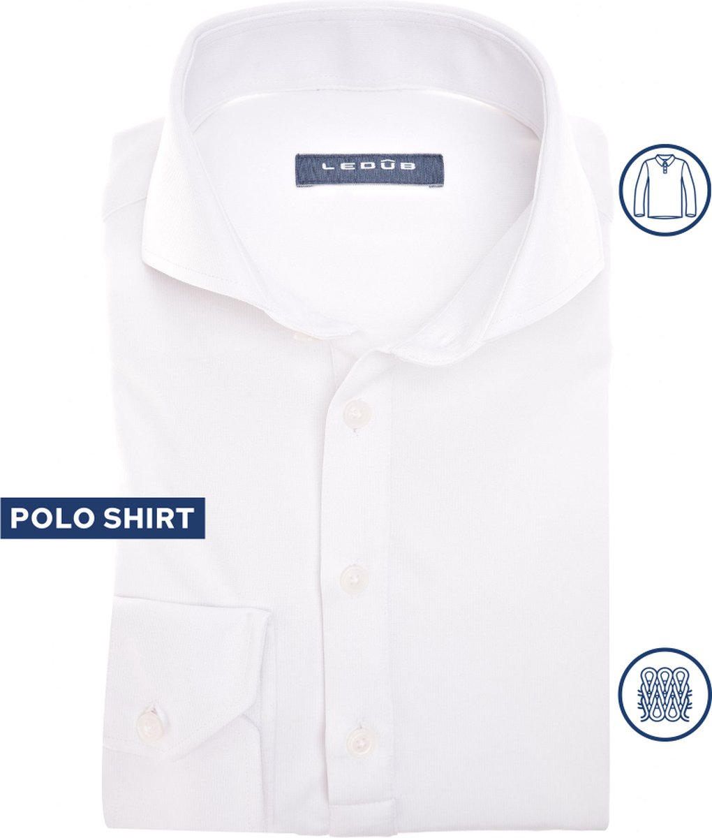 Ledûb Slim fit Polo Wit