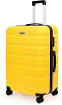 TAN.TOMI Koffer - 65L Reiskoffer met 4 wielen - Handbagage Ruimbagage - Cijferslot - Reiskoffer - Trolley Koffer met Wielen - Mango