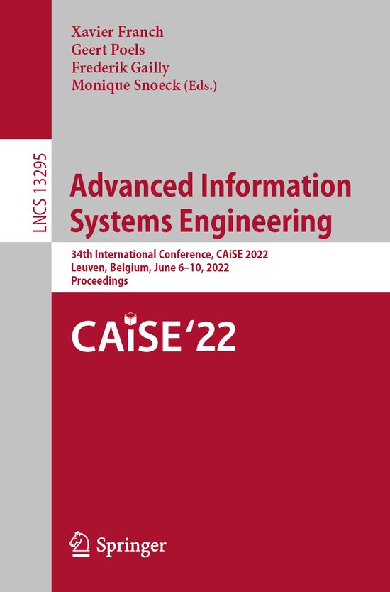Lecture Notes in Computer Science13295- Advanced Information ... - cover