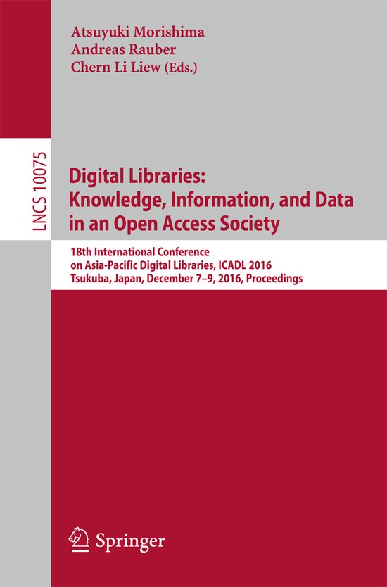 Digital Libraries: Knowledge, Information, and Data in an Op ... - cover