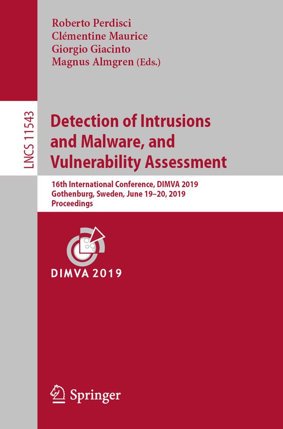 Lecture Notes in Computer Science11543- Detection of Intrusi ... - cover