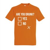 Shirt Oranje - Koningsdag shirt met tekst - Maat XL - Are you drunk