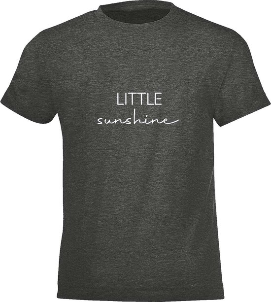 Be Friends T-Shirt - Little sunshine - Kinderen - Grijs - Maat 4 jaar