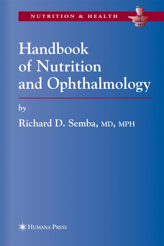 Handbook of Nutrition and Ophthalmology - cover