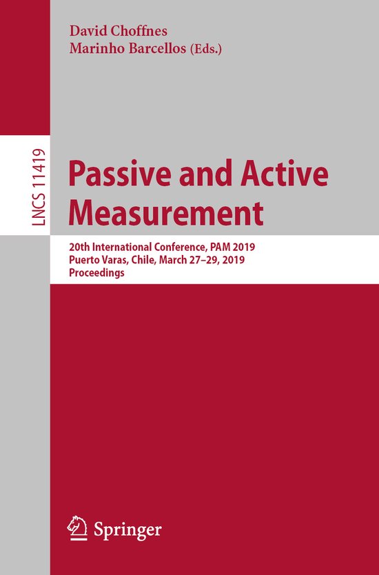 Lecture Notes in Computer Science11419- Passive and Active M ... - cover