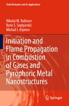 Initiation and Flame Propagation in Combustion of Gases and Pyrophoric Metal Nan