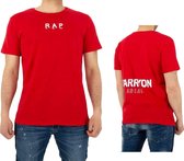 Glo-Story t-shirt met tekst R A P (rich asian power) rood XL