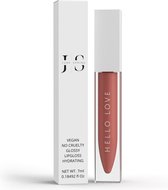 Liquid Lipstick Matte - Merk: June Spring - Naam: Hello Love - Kleur: Nude/Roze Lipstick - Vegan & Bio Lipstick - Hoge Kwaliteit - Lippenstift - Volume Lipstick - Matte Liquid Lipstick met Pigment
