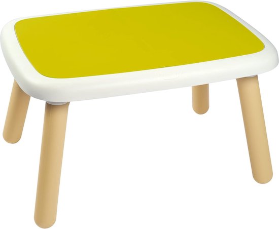 Stijlvolle design kindertafel uit de Kid meubellijn, ideaal voor binnen en buiten, voorzien van UV-stabiel kunststof en stevige tafelpoten, vanaf 18 maanden