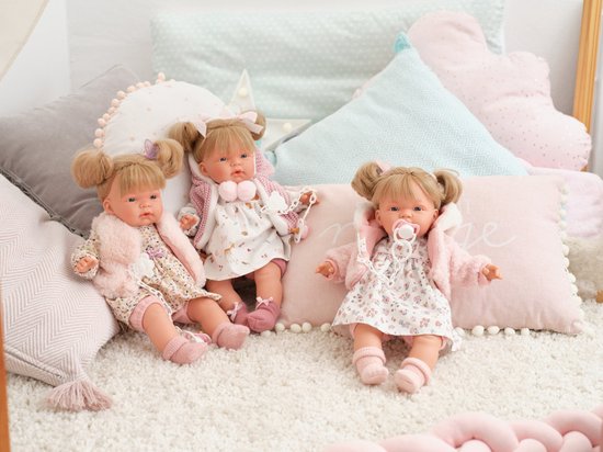 Llorens Huilpop Joelle Roze Jas Blank met geluid 38 cm van Merkloos — afbeelding 4