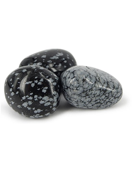 Obsidiaan sneeuwvlok trommelstenen 500 gr. (mt3) | bol