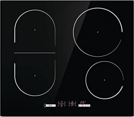 Gratyfied - Elektrische Kookplaat 4 Pits - Elektrische Kookplaat Vrijstaand - Kookplaat 4 Pits - Opzetkookplaat - Kookplaat Elektrische 4 Pits Inbouw