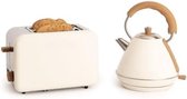 Gratyfied - Retro broodrooster - Retro keuken producten - Retro tosti apparaat - ‎35,3 x 47,8 x 40,5 cm - 3,2 kg - 1L - Retro/gebroken wit